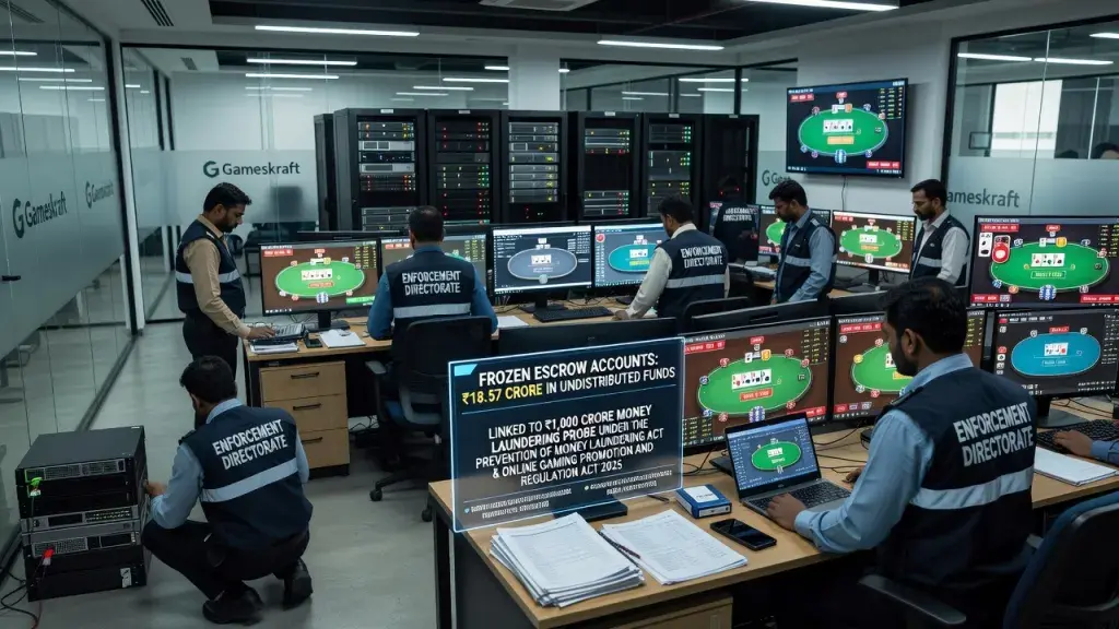 ED Raids Gameskraft Offices Nationwide Over Alleged Gaming Fraud